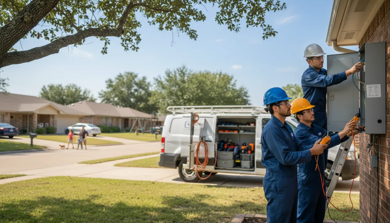 Certified electrician providing emergency electrical services in Douglas, OK
